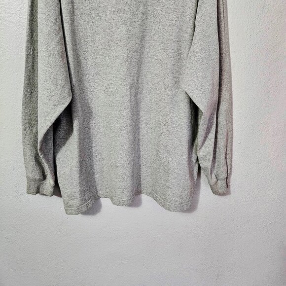 CARHARTT MEN'S LONG SLEEVE WORKWEAR T SHIRT HEATHER GRAY LOGO ON POCKET SIZE 2XL - Picture 3 of 6